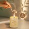Wood Wick Candles That Crackle - Natural Bamboo Jar Vanilla Candle, Candles for Home Scented, 100% Soy Wax, 60-Hour Burn, Plant-Based Fragrance